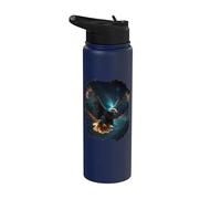 The Magic Eagle in the Starry Hight Sky Stainless Steel Insulated Water Bottle
