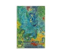 The Magic Flute - Mozart - Metropolitan Opera By Marc Chagall Artist's Works Printed Posters Canvas Wall Art Decorative Bedroom Modern Home Print Picture 16x24inch(40x60cm)