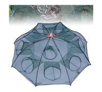 The Magic Foldable Fishing Trap, Fishing Bait Trap, Fish Traps for Large Fish, Portable Bait Cage Traps Magic Fishing Net, Portable Fishing Net for Catching Fish Shrimp Crab Crawfish (4 Holes)