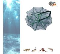 The Magic Foldable Fishing Trap Net, 2025 Premium The Magic Fishing Trap Fishing-Kits, a Variety of Number Holes to Choose from for Crab Crayfish Fish Minnow Shrimp (8 Holes)