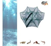 The Magic Foldable Fishing Trap Net, 2025 Premium The Magic Fishing Trap Fishing-Kits, a Variety of Number Holes to Choose from for Crab Crayfish Fish Minnow Shrimp (6 Holes)