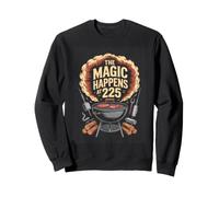 The Magic Happens At 225 BBQ Smoker Grilling Sweatshirt