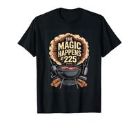 The Magic Happens At 225 BBQ Smoker Grilling T-Shirt