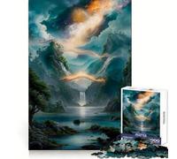 The Magic Lake Jigsaw Puzzles 1000 Pieces for Teenagers Think Game Peaceful Time Quality Edge Perfect Present (38x52cm)