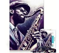 The Magic of Jazz 1000 Piece Jigsaw Puzzles for Adults Jigsaw Mental Toy Soothing Fun Premium Cut Birthday Gift (50x75cm)