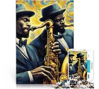 The Magic of Jazz 10teenager Jigsaw Puzzles 1000 Pieces Stress Reliever Staycation Kill time Funny Gift 38x26cm