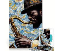 The Magic of Jazz for Adults 1000 Piece Jigsaw Puzzle Pure Logic Toy Peaceful Time Sharp Cut Heartfelt Gift (38x26cm)