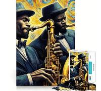 The Magic of Jazz Jigsaw Puzzle for Adults 1000 Pieces Think Smart Toy Home Enjoy Accurate Cut Wall Art Decor (50x75cm)