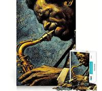 The Magic of Jazz Jigsaw Puzzle for Adults 1000 Pieces Think Smart Toy Home Enjoy Accurate Cut Wall Art Decor (38x52cm)
