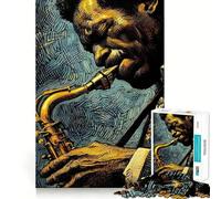 The Magic of Jazz Jigsaw Puzzle for Teenagers 1000 Pieces Cognitive Toy Quiet Hobby Premium Edge (50x75cm)