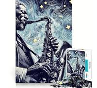 The Magic of Jazz Jigsaw Puzzles 1000 Pieces for Adults Reason Skill Toy Calm Relax Exact Cut Heartfelt Gift (38x26cm)