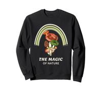 The Magic Of Nature Rainbow Mushroom Graphic Sweatshirt