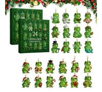 The Magic of the Forest Awaits, Frog Advent Calendar 2025 with Cute Mini Frog Figures, Woodland Themed Creative 2D Acrylic Ornaments Holiday, Unique Forest Surprise Ornaments (2pcs)