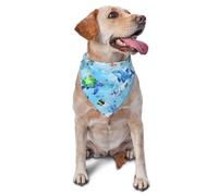 The Magic Of The Ocean Printed Graphic Pet Triangle Scarf For Dogs & Cats, Adjustable Cute Pet Bandana For & Photo Shoots
