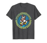 The Magic Roundabout Dylan Appreciation Society T-Shirt, Men, Dark Heather Grey, Large
