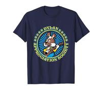 The Magic Roundabout Dylan Appreciation Society T-Shirt, Men, Navy Blue, X-Large