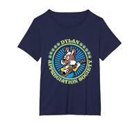The Magic Roundabout Dylan Appreciation Society T-Shirt, Women's Plus, Navy Blue, 6X