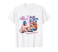 The Magic Roundabout Ermintrude & Dougal Hello Handsome T-Shirt, Men, White, X-Large