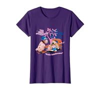 The Magic Roundabout Ermintrude & Dougal Hello Handsome T-Shirt, Women, Purple, XX-Large
