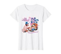 The Magic Roundabout Ermintrude & Dougal Hello Handsome T-Shirt, Women, White, Small