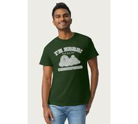 The Magic Roundabout Men's Dougal Let Joy Be Unconfined T-Shirt in Bottle Green | Size: Medium The Magic Roundabout Bottle Green M