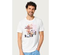 The Magic Roundabout Men's Dougal Race Car T-Shirt in White | Size: 2XL The Magic Roundabout White 2XL