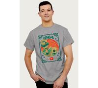 The Magic Roundabout Men's Retro Brush Dougal T-Shirt in Mid Grey | Size: 2XL The Magic Roundabout Mid Grey 2XL