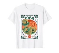 The Magic Roundabout Retro Brush Dougal T-Shirt, Men, White, 4X-Large