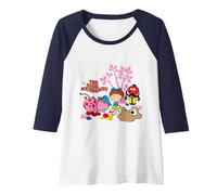 The Magic Roundabout Retro Cartoon Style Raglan Baseball Tee