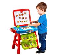 The Magic Toy Shop 2 In 1 Magnetic Easel & Learning Desk With Stationary Art Educational Toy Gift