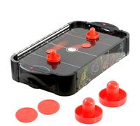 The Magic Toy Shop Air Hockey Table for Kids 2 Players Wooden Portable Table Top Game Arcade Games