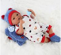 The Magic Toy Shop BiBi Black Ethnic Doll Reborn Doll 20-inch - Realistic Lifelike Baby with Dummy, Birth Certificate & Feeding Bottle, Soft Vinyl & Cloth Body - for Girls, Ages 3+