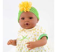 The Magic Toy Shop BiBi Doll Reborn Baby Dahlia 20-Inch - Realistic Lifelike Vinyl with Dummy, Birth Certificate & Feeding Bottle - Collectible Baby Dolls for Girls, Ages 3+