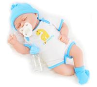The Magic Toy Shop BiBi Doll Reborn Baby Douglas - Realistic Boy Doll with Lifelike Features, Soft Vinyl & Cloth Body, Accessories Included, Perfect for Kids Aged 3+, 42 cm Newborn