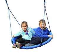 The Magic Toy Shop Blue Nest Swing Seat - Sturdy Outdoor Kids Garden Swing for Tree or Playset, Easy Assembly, Supports 100 kg, Ideal for Children & Adults, Fun Sensory Play