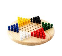 The Magic Toy Shop Chinese Checkers Halma Board Game Wooden Classic Strategy Tabletop Puzzle Game