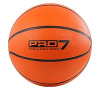 The Magic Toy Shop Classic Orange Basketball Size 7 - Uninflated Rubber Basket Ball for Indoor/Outdoor Use by Kids, Teens, and Adults - Pimpled Grip for Enhanced Control, High Bounce, All Surface Play