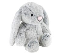 The Magic Toy Shop Grey Bunny Plush Stuffed Soft Cuddly Teddy Rabbit Pet Farm Animal Soft Toy