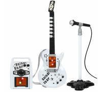 The Magic Toy Shop Kids Electric Rock Star Guitar & Microphone Karaoke Set Amplifier Musical Toy
