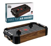 The Magic Toy Shop Mini Air Hockey Tabletop Game With Fans 2 Pucks 2 Pushers For Kids Adults Arcade