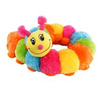 The Magic Toy Shop Multicoloured Plush Caterpillar Soft Toy Cushion Baby Toddler Kids Cuddly Gift