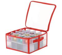 The Magic Toy Shop Ornament Storage Box For 32 Christmas Baubles