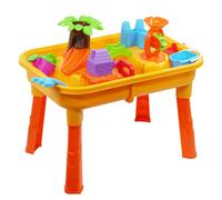 The Magic Toy Shop Palm Sand and Water Table Garden Beach Sandpit Play Equipment Outdoor Kids Toy