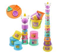 The Magic Toy Shop Poppy The Unicorn Stacking Cups Nesting Shape Sorter Blocks Baby Toddler Toy
