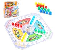 The Magic Toy Shop Race To Base Board Game - Classic Pop A Dice Ludo Set for 2-4 Players, 16 Counters - Traditional Indoor Toys for Families, Kids Party Games