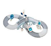 The Magic Toy Shop Space Track Set 20 Pcs For Kids Battery Powered Rover Tracks Astronauts Shuttle