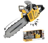 The Magic Toy Shop Toy Chainsaw for Kids Tools - Kids Chainsaw with Light and Sounds - Battery Powered Construction Tool for Boys and Girls - Outdoor Indoor Pretend Play Kids Toys Children Toys