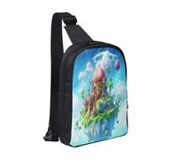 The magical castle Durable Chest Pack,Crossbody Bag with Water-Resistant Oxford Fabric, Design for Travel,Hiking,Daily Use
