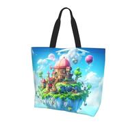 The magical castle Ladies large capacity single shoulder shopping bag-Durable Water-Resistant Lightweight for Daily Use