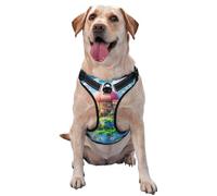 The magical castle reflective Oxford unobstructed pet vest, easy to control handle, suitable for small, medium and large dogs